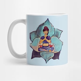 Yogi girl with a Fox Mug